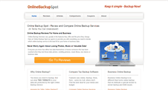 Desktop Screenshot of onlinebackupspot.com